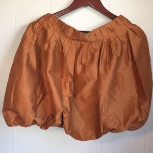 Anthropologie San & Soni Gold Bubble Skirt Size 8